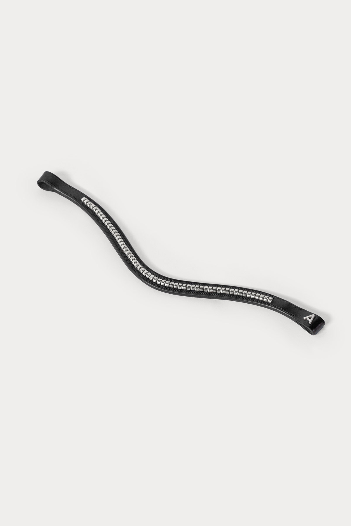 Amiko Essential Bent Clincher Browband, Black