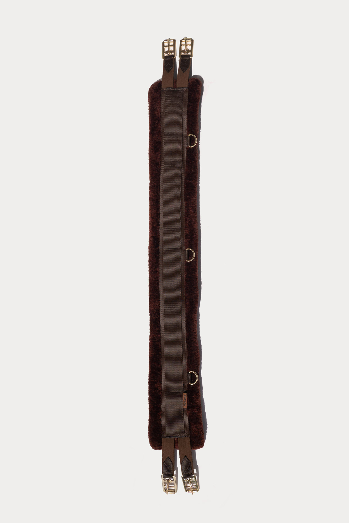 Amiko Essential Allround Girth Fur, Brown with Brown Fur